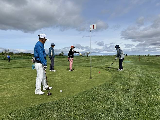 Park golf is played in Sapporo, Japan. [KOREA PRO PARKGOLF ASSOCIATION]