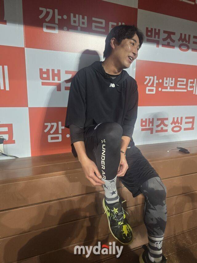 KT 위즈 우규민이 10일 서울 고척스카이돔에서 키움 히어로즈와의 원정경기를 앞두고 인터뷰하고 있다./고척=김진성 기자 kkomag@mydaily.co.kr