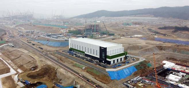 경기 용인 반도체클러스터에 들어선 한국전력 통합 변전소. 동아DB