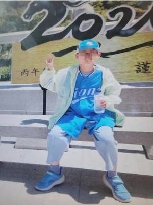 청송군 주왕산서 가족들과 산행 중 실종된 강군 모습. <경북경찰청 제공>