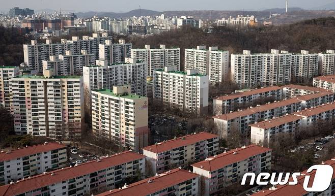 재건축 대상인 목동 신시가지아파트 전경.