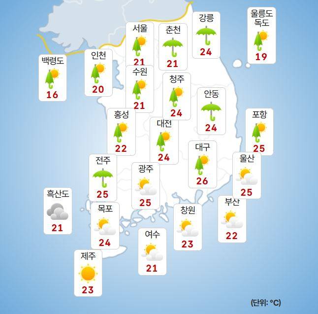 ⓒ기상청 오늘(11일) 날씨