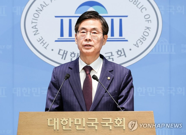국회부의장 출마 선언하는 조경태 의원. [연합뉴스]