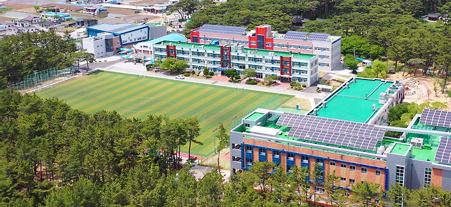 경북 울진군 평해읍 한국원자력마이스터고등학교 전경. 원자력마이스터고 제공