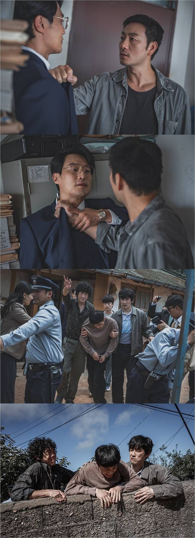 '허수아비'에서 박해수와 이희준이 대치한다. / 사진제공=KT스튜디오지니