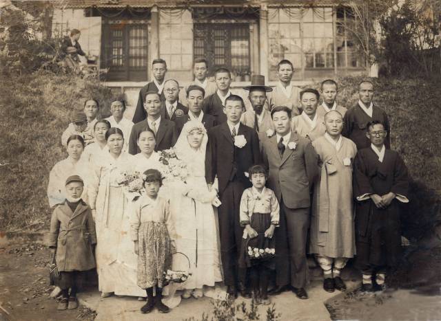 일제 강점기 경남의 혼례식(1938년), 양해광기증기록물, 경남기록원 소장.