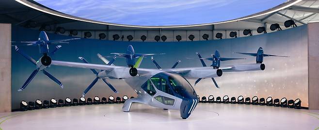 슈퍼널이 CES 2024에서 공개한 차세대 수직이착륙기(eVTOL) 콘셉트 S-A2. [사진=현대자동차그룹]