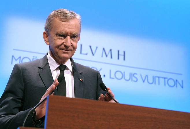 베르나르 아르노 LVMH 그룹 회장이 11일 한국을 찾았다. 2023년 방문 이후 3년 만이다. 사진 로이터=연합뉴스