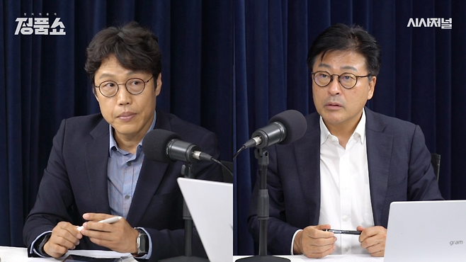 김준일 시사평론가(왼쪽), 김종혁 전 국민의힘 최고위원 ⓒ시사저널TV 《정품쇼》