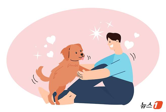 사람과 반려동물이 교감할 때 서로 긍정적인 생리 반응을 주고 받는다는 연구가 이어지고 있다(사진 클립아트코리아).  ⓒ 뉴스1 김지영 디자이너