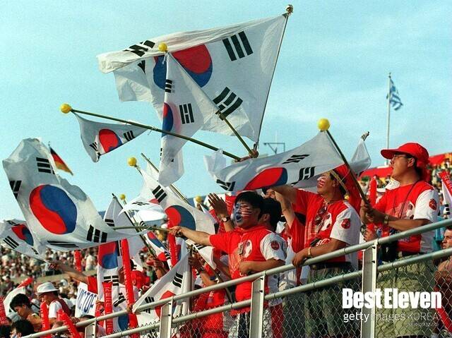 한국 대표팀을 응원하는 한국 팬 -&nbsp;1994 FIFA 미국 월드컵