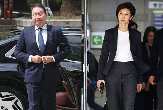 최태원 SK그룹 회장과 노소영 아트센터 나비 관장