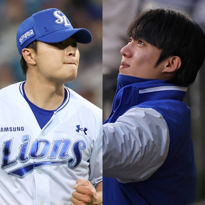 삼성 이승민-원태인. 삼성 제공