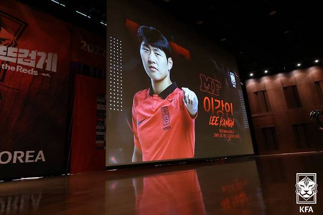 지난 2022 FIFA 카타르 월드컵 최종 엔트리에 승선한 이강인. /사진=대한축구협회 제공