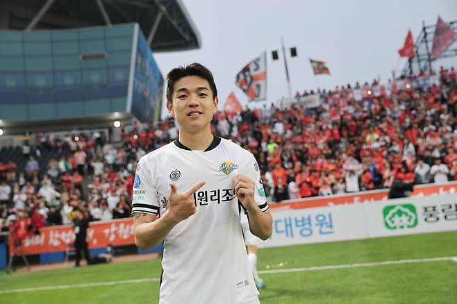 4월 'EA 스포츠 이달의 선수'에 뽑힌 김대원 [한국프로축구연맹 제공. 재판매 및 DB 금지]