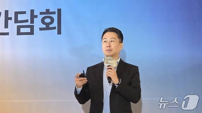 허정열 워크데이코리아 신임 지사장이 서울 강남구 웨스틴 서울 파르나스 호텔에서 열린 기자간담회에서 발언하고 있다. 2026.5.14 뉴스1 ⓒ News1 김민석 기자
