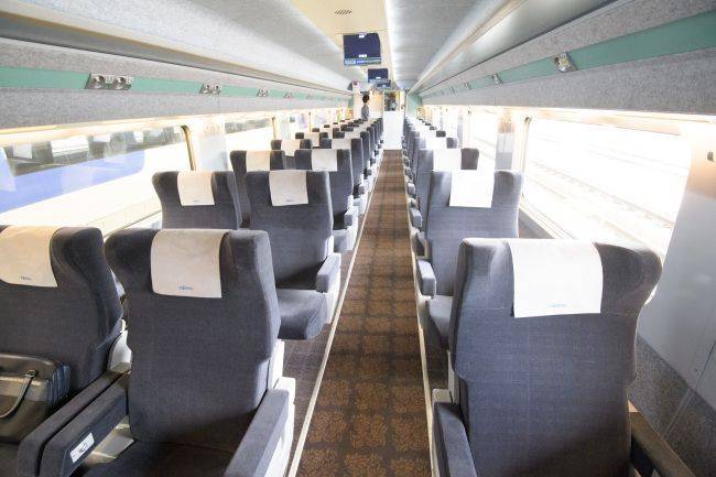 KTX 특실 내부. 코레일