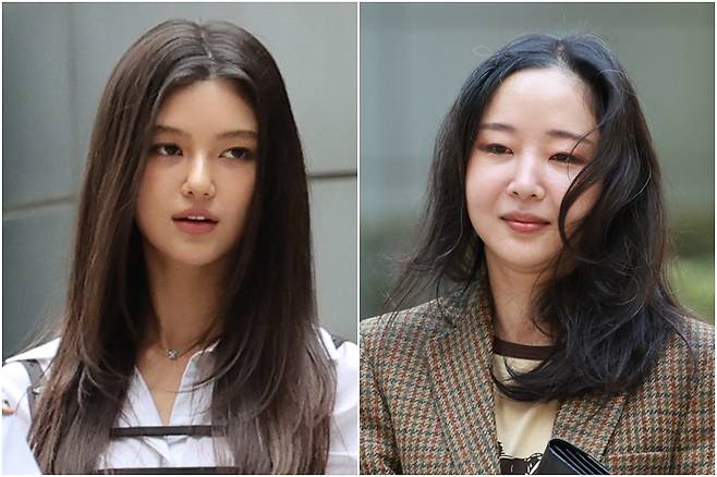 ▲ 다니엘(왼쪽)과 민희진 전 어도어 대표. ⓒ연합뉴스