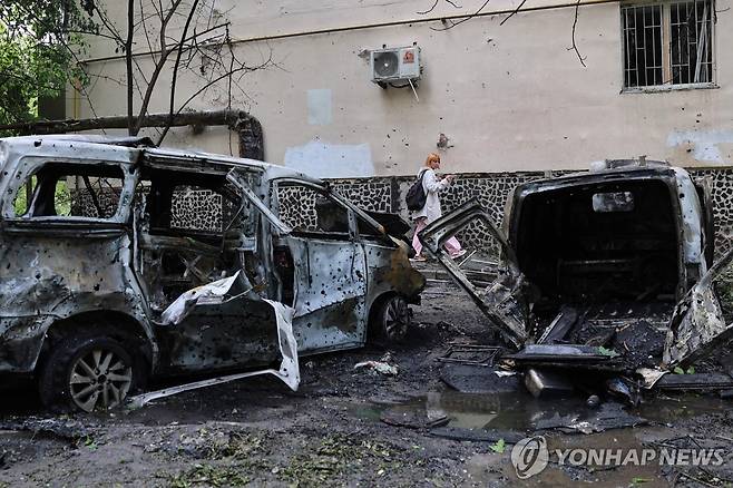 러시아 드론 공격받은 오데사 지역 [AFP 연합뉴스 자료사진. 재배포 및 DB 금지]