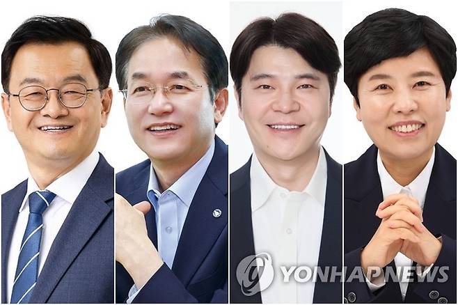 고양시장 후보들 다음 달 3일 치러지는 제9회 전국동시지방선거를 앞두고 인구 106만명의 경기북부 유일 특례시인 고양시의 시장 선거에 나서는 후보들이 확정됐다. 사진 왼쪽부터 더불어민주당 민경선, 국민의힘 이동환, 개혁신당 신현철, 진보당 송영주 후보 [중앙선관위 제공. 재판매 및 DB 금지]