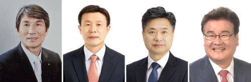 ◇영월군수 선거에 출마한 더불어민주당 박선규 후보, 국민의힘 김길수 후보, 조국혁신당 엄삼용 후보, 무소속 최명서 후보. 사진 왼쪽부터.