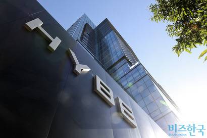 서울 용산구 하이브 사옥 앞. 사진=박정훈 기자