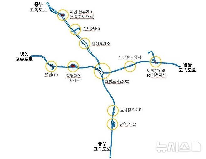 [이천=뉴시스] 경기 이천시 고속국도 토지정비 시범사업 지구 계획도. (사진=이천시 제공) 2026.05.15. photo@newsis.com