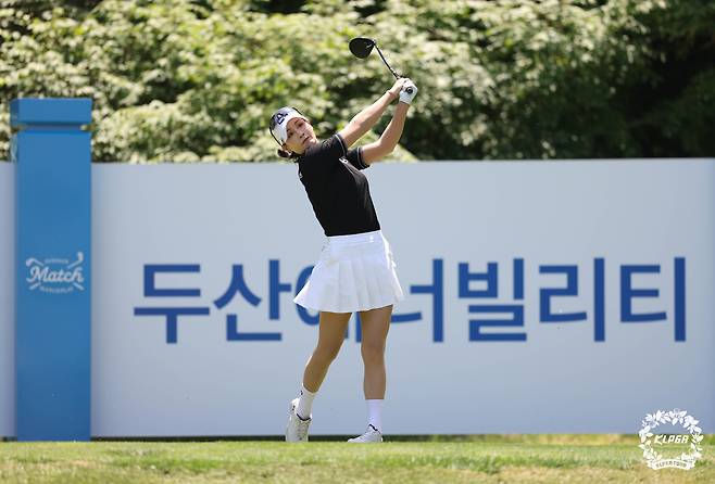 티샷을 하고 있는 박결. 사진 제공=KLPGA