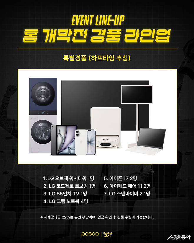 경품. 사진제공=전남드래곤즈 홍보실