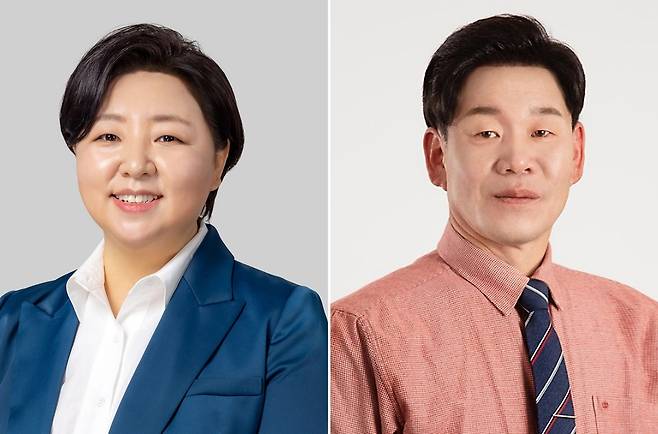 춘천시의원 사선거구 권희영(왼쪽), 김용갑 후보 [후보 측 제공.재판매 및 DB 금지]