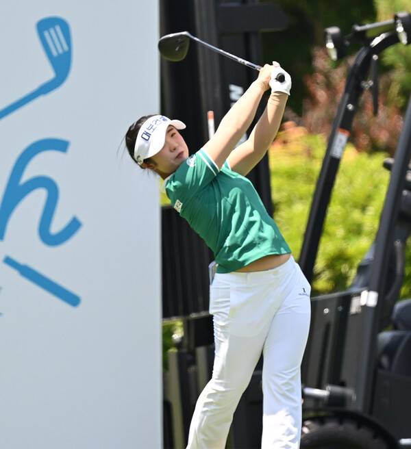 2026년 한국여자프로골프(KLPGA) 투어 제18회 두산 매치플레이에 출전한 양효진 프로가 조별리그 3라운드에서 경기하는 모습이다. 사진제공=KLPGA (사진을 무단으로 사용하지 마십시오.)