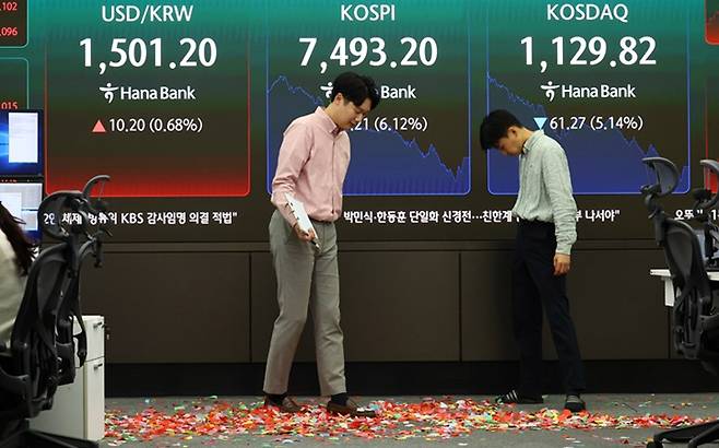 코스피지수가 지난 15일 장중 사상 처음으로 8000선을 돌파했다.[사진｜뉴시스]
