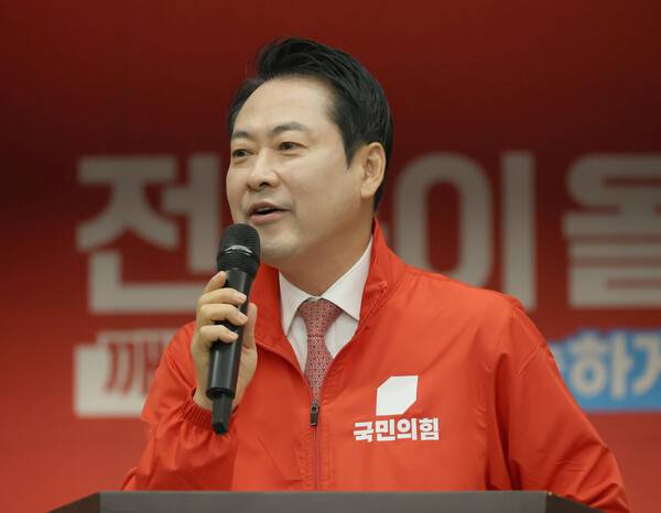 국민의힘 장동혁 대표가 16일 전북 전주시 완산구 국민의힘 전북도당에서 열린 전북 선거대책위원회 발대식 및 필승결의대회에서 발언하고 있다. 2026.5.16. 연합뉴스
