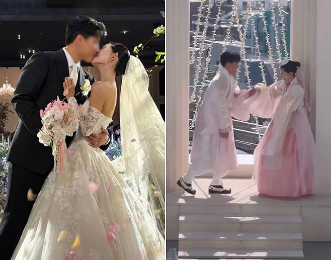 Choi Joon-Hee, daughter of the late Choi Jin-sil, held her wedding ceremony at a hotel in Gangnam, Seoul on the 16th, with celebrity acquaintances who were close to the deceased in attendance to grace the occasion. Hong Jin-kyung, Uhm Jung-hwa, Lee So-ra, Jung Sun-hee, and Lee Young-ja served as steadfast supporters, joining Choi Joon-Hee on her new beginning.At the ceremony, Choi Joon-Hee entered hand-in-hand with her older brother, Choi Hwan-hee, receiving congratulations from the guests. Jo Se-ho served as the master of ceremonies, while So Hyang and Tei performed congratulatory songs, adding to the atmosphere of the event.In particular, Jung Sun-hee looked visibly moved as she watched Choi Joon-Hee enter, while Lee So-ra expressed her joy and deep affection through her social media. Choi Hwan-hee stood steadfastly by his sisters side, demonstrating the strong bond between the siblings. Choi Joon-Hee plans to go on a honeymoon to Los Angeles, USA after the wedding ceremony.