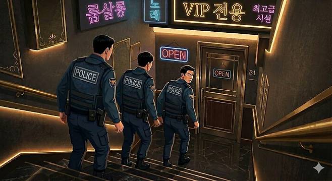 서울 강남경찰서 소속 한 지구대가 전 직원을 대상으로 유흥업소 방문 여부를 조사했다.  /제미나이