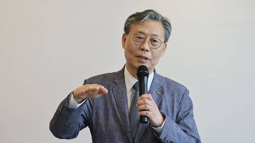 기자 간담회에 참석한 김태승 코레일 사장 [코레일 제공. 재판매 및 DB 금지]