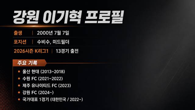 이기혁 프로필. /사진=AI 제작 이미지.