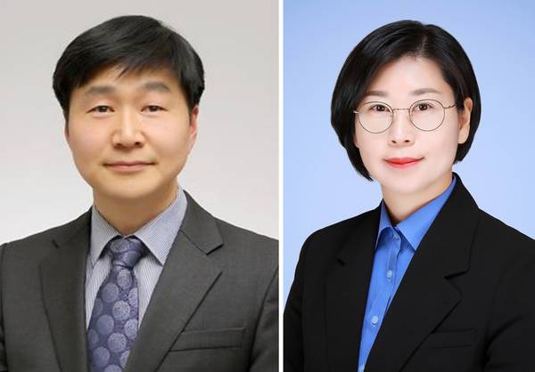 (왼쪽부터)안산시 제2선거구 김태희, 5선거구 이은미 당선자.