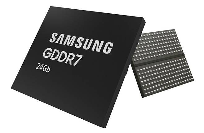 삼성전자가 개발한 24GB GDDR7 D램. 삼성전자 제공
