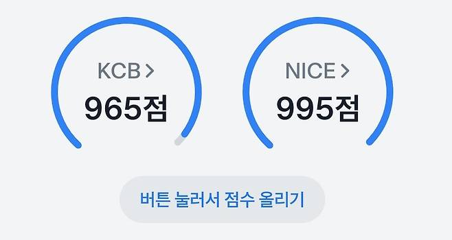 개인신용평가사(CB)별로 다른 신용점수  [독자 제공. 재판매 및 DB 금지]