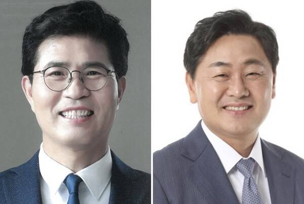 민주당 전북지사 이원택 후보와 무소속 전북지사 김관영 후보..