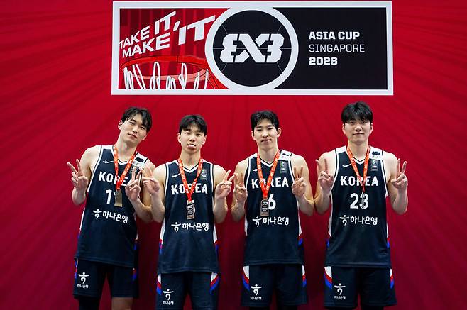 [서울=뉴시스] 3대3 남자 농구 대표팀. (사진=대한민국농구협회 제공) 2026.05.19. photo@newsis.com *재판매 및 DB 금지