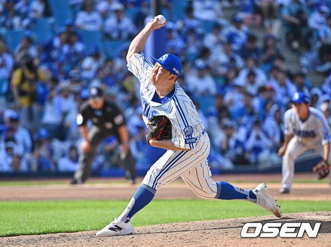[OSEN=대구, 이석우 기자] 17일 대구삼성라이온즈파크에서 2026 신한 SOL KBO 리그 삼성 라이온즈와 KIA 타이거즈의 경기가 열렸다. 홈팀 삼성은 최원태가, 방문팀 KIA는 김태형이 선발 출전했다. 삼성 라이온즈 이승현이 역투하고 있다. 2026.05.17 / foto0307@osen.co.kr
