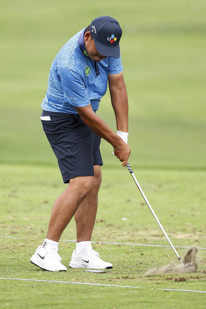 MCKINNEY, TEXAS - MAY 19: Si Woo Kim of South Korea practices on the driving range prior to THE CJ CUP Byron Nelson 2026 at TPC Craig Ranch on May 19, 2026 in McKinney, Texas. (Photo by Mike Mulholland/Getty Images for The CJ Cup)

사진 제공=Getty Image for THE CJ CUP Byron Nelson