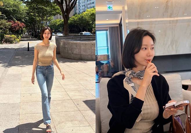 [서울=뉴시스] 배우 한그루가 최근 자신의 SNS를 통해 스트레칭과 효소로 건강 관리를 하고 있다고 밝혔다. (사진=한그루 인스타그램 캡처) 2026.05.19. 재판매 및 DB 금지