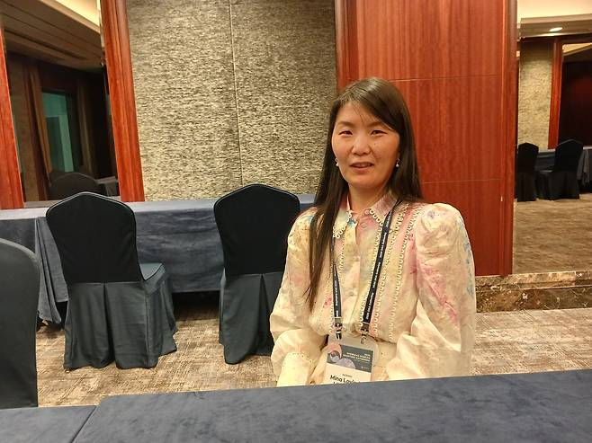 노르웨이 입양동포 유인희 씨  (서울=연합뉴스) 박현수 기자 = 지난 19일 서울 송파구 롯데호텔월드에서 열린 '2026 세계한인입양동포대회' 참석차 모국을 방문한 유인희 씨가 연합뉴스와 인터뷰하고 있다. 2026. 5. 19. phyeonsoo@yna.co.kr