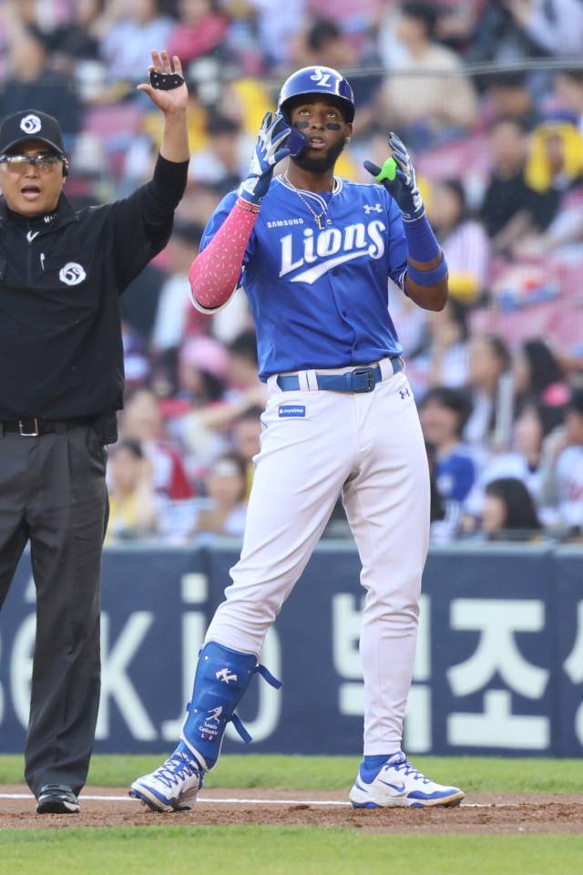 삼성 라이온즈의 르윈 디아즈. 삼성 제공