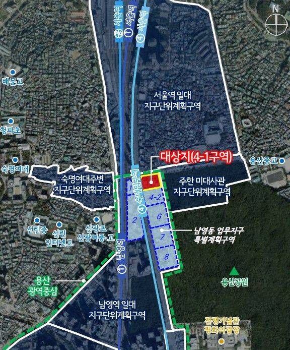 남영동 17-1번지 일대 위치도. 서울시 제공