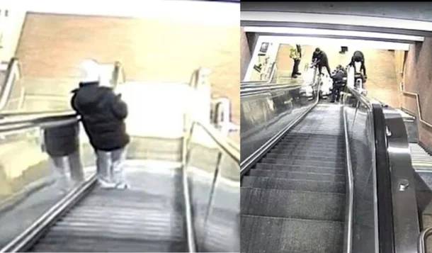 미국 보스턴 지하철역에서 에스컬레이터에 몸이 끼인 40대 남성이 구조를 받지 못한 채 숨지는 사고가 벌어졌다. [사건 당시 공개된 CCTV]