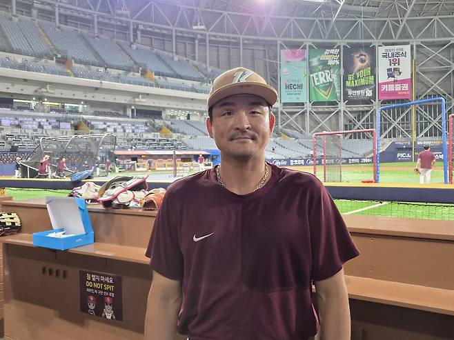 키움 히어로즈 원종현(38) (서울=연합뉴스) 김동한 기자 = 20일 서울 고척스카이돔에서 키움 히어로즈 원종현(38)이 인터뷰하고 있다. 2026.5.20 moved@yna.co.kr